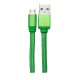 CABLE USB A MICRO USB MACHO A MACHO VORAGO COLOR VERDE DE 1 M CAB-107 - Envío Gratuito
