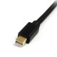 CABLE ADAPTADOR MONITOR MINI DISPLAYPORT MACHO A MACHO STARTECH COLOR NEGRO DE 1.8 METROS MDP2DPMM6 - Envío Gratuito