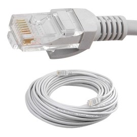 CABLE PATCH UTP CATEGORIA 5E RJ45 A RJ45 INTELLINET COLOR GRIS DE 7.6 METROS 319867 - Envío Gratuito