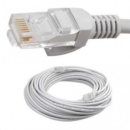 CABLE PATCH UTP CATEGORIA 5E RJ45 A RJ45 INTELLINET COLOR GRIS DE 7.6 METROS 319867 - Envío Gratuito