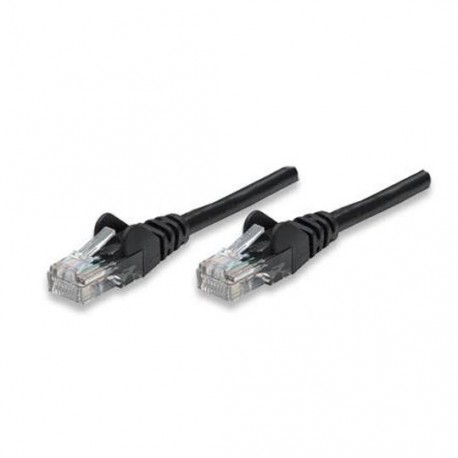 CABLE PATCH UTP CATEGORIA 5E RJ45 A RJ45 INTELLINET COLOR NEGRO DE 2 METROS 320757 - Envío Gratuito