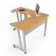 ESCRITORIO EJECUTIVO LINEA ITALIA 149S DE MELAMINA COLOR MAPLE - Envío Gratuito