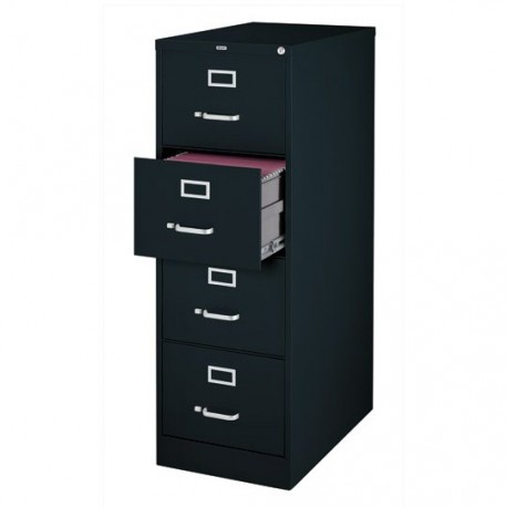 ARCHIVERO VERTICAL DE 4 GAVETAS HIRSH 14532 COLOR NEGRO - Envío Gratuito