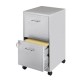 ARCHIVERO VERTICAL DE 2 GAVETAS HIRSH 15478 COLOR PLATA - Envío Gratuito