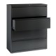 Lm-archivero 4 gavetas horizontal negro - Envío Gratuito