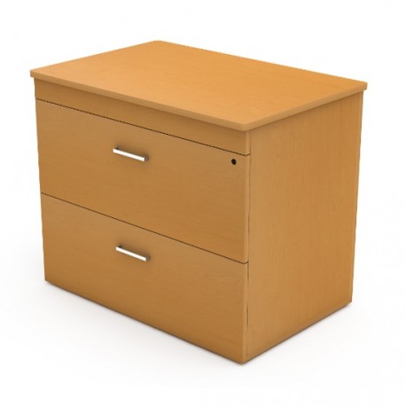ARCHIVERO HORIZONTAL DE 2 GAVETAS LINEA ITALIA 642M COLOR MAPLE - Envío Gratuito