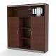 CREDENZA MELAMINA LINEA ITALIA 116 FORZZA CAOBA - Envío Gratuito