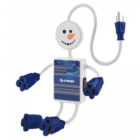 Multicontacto forma de muñeco de nieve - Envío Gratuito