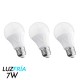 FOCO STEREN TIPO LED DE PLASTICO 7 WATTS LUZ FRIA 3 PZAS 19,000 HRS - Envío Gratuito