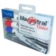 MARCADOR PARA PIZARRON AZOR MAGISTRAL CLASICO 83474 COLOR SURTIDO 4 PIEZAS - Envío Gratuito