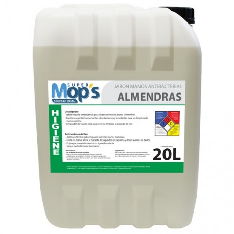 JABON LIQUIDO PARA MANOS MOP´S 20 LT ALMENDRAS - Envío Gratuito