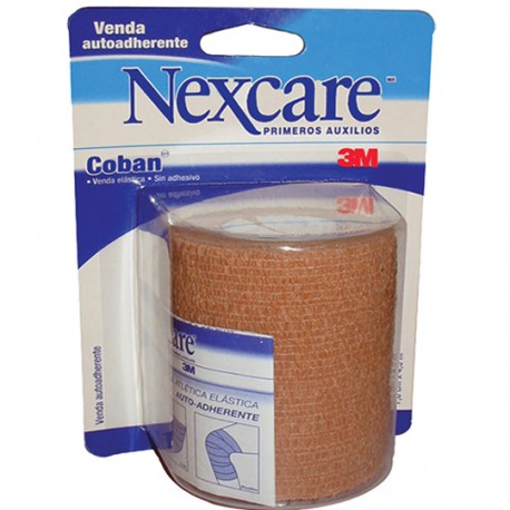 VENDA COBAN NEXCARE DE 7.6 CM X 4.5 MTS PIEL CON 1 PIEZA - Envío Gratuito