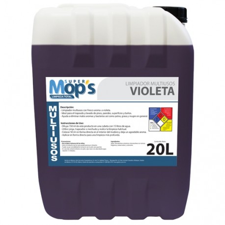 LIMPIADOR MULTIUSOS MOP´S VIOLETA 20 L - Envío Gratuito