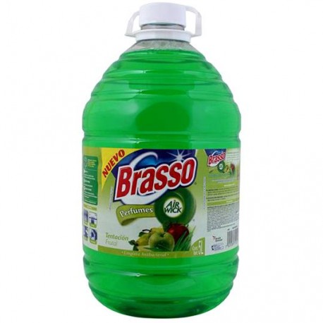 LIMPIADOR MULTIUSOS BRASSO MANZANA VERDE 5 L - Envío Gratuito