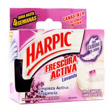 PASTILLA DESODORANTE CANASTILLA HARPIC 35 GR AROMA LAVANDA - Envío Gratuito