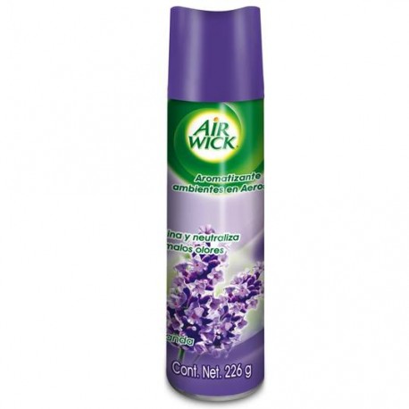 AROMATIZANTE AEROSOL AIR WICK LAVANDA 226 GR - Envío Gratuito