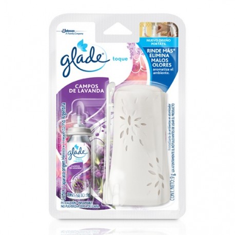 AROMATIZANTE TOQUE MAGICO GLADE CAMPOS DE LAVANDA 9 GR - Envío Gratuito