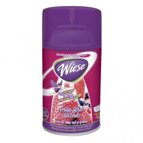 AROMATIZANTE AEROSOL BREEZE MATIC WIESE FRUTAS ROJAS 180 GR - Envío Gratuito