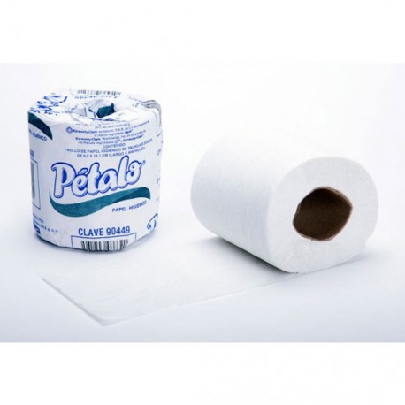 PAPEL HIGIENICO TRADICIONAL PETALO 90449 DE 250 HOJAS DOBLES DE 10.1 X 9 CM COLCHON DE 96 PIEZAS - Envío Gratuito