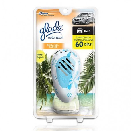 AROMATIZANTE PARA AUTOMOVIL GLADE BRISA DEL CARIBE 7 ML - Envío Gratuito