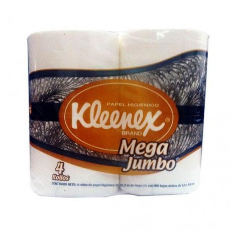 PAPEL HIGIENICO TRADICIONAL KLEENEX 90433 DE 400 HOJAS DOBLES DE 9.8 X 8.8 CM COLCHON C/20 PAQUETES DE 4 ROLLOS - Envío Gratuito