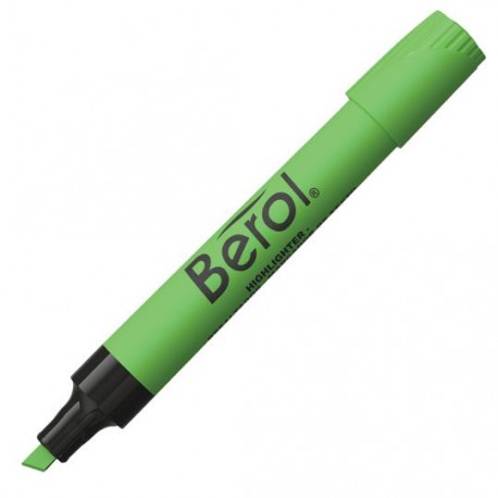 MARCATEXTOS RESALTADOR BEROL 2145 COLOR VERDE 1 PIEZA - Envío Gratuito