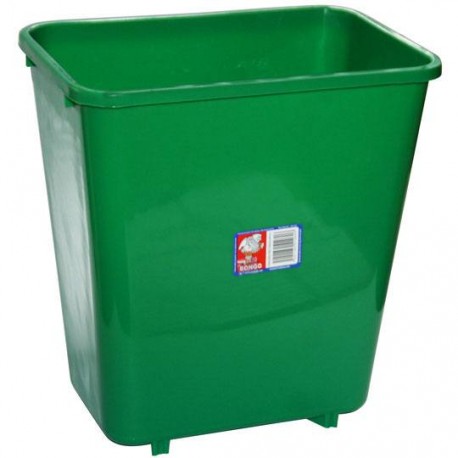 CESTO DE BASURA RECTANGULAR DE PLASTICO CUBASA COLOR VARIOS COLORES TAMAÑO 27 X 25 X 25 CM PARA 9 L - Envío Gratuito