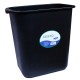 CESTO DE BASURA RECTANGULAR DE PLASTICO SABLON COLOR NEGRO TAMAÑO 32 X 31 X 31.5 CM PARA 14 L - Envío Gratuito