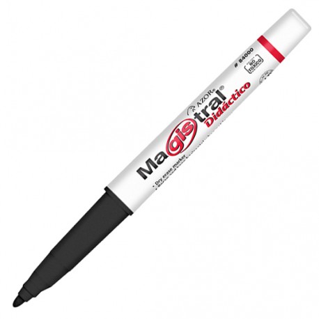 MARCADOR PARA PIZARRON AZOR MAGISTRAL DIDACTICO 84001 COLOR NEGRO 1 PIEZA - Envío Gratuito