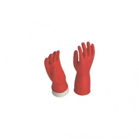 GUANTES DE HULE ADEX DEL NUMERO 8 USO DOMESTICO COLOR ROJO 1 PZA - Envío Gratuito