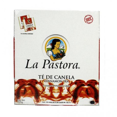 TE DE CANELA LA PASTORA NUMERO DE SOBRES POR CAJA 150 - Envío Gratuito