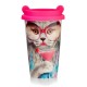 VASO PARA CAFE JUST MUSTARD EN FORMA DE GATO DE 350ML