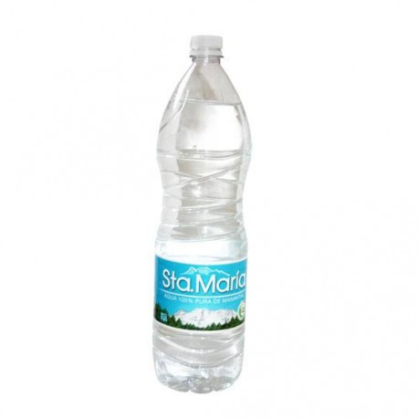 AGUA EMBOTELLADA SANTA MARIA DE 1.5 L SABOR NATURAL PAQUETE CON 12 PIEZAS - Envío Gratuito