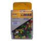 PIN CON CABEZA DE CABEZA PLASTICA CON PUNTA DE METAL MAE COLORES SURTIDOS SOLIDOS 1 BLISTER CON 100 PIEZAS - Envío Gratuito