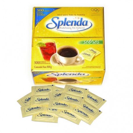 ENDULZANTE SPLENDA CAJA CON 500 SOBRES - Envío Gratuito