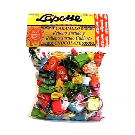 BOLSA CARAMELO LAPOSSE RELLENO MIXTO 1KG - Envío Gratuito
