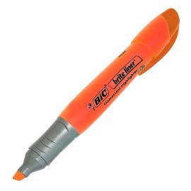 MARCATEXTOS RESALTADOR BIC BRITE LINER XL COLOR NARANJA 1 PIEZA - Envío Gratuito