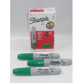 Marcador permanente sharpie chisel verde - Envío Gratuito